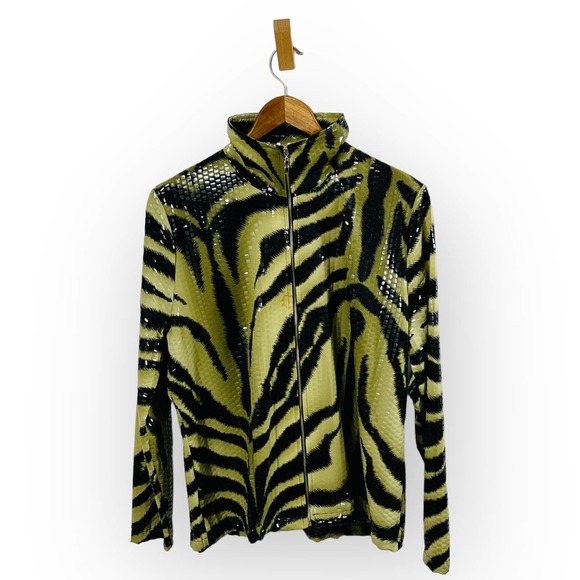 Misook Black and Yellow Zebra Blazer - Picture 1 of 8